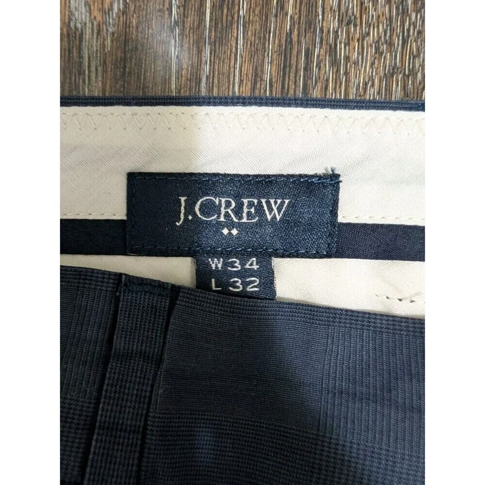 J.Crew Mens 36x30 Bedford Slim Fit Flat Front Cotton Dress‎ Pants Trousers 103